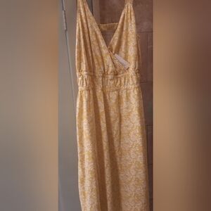 Yellow Floral Women's Dress